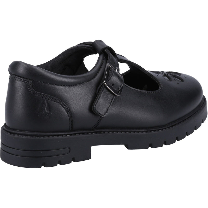 Hush Puppies Fiona SNR Chaussures Noires Pour Filles En Cuir