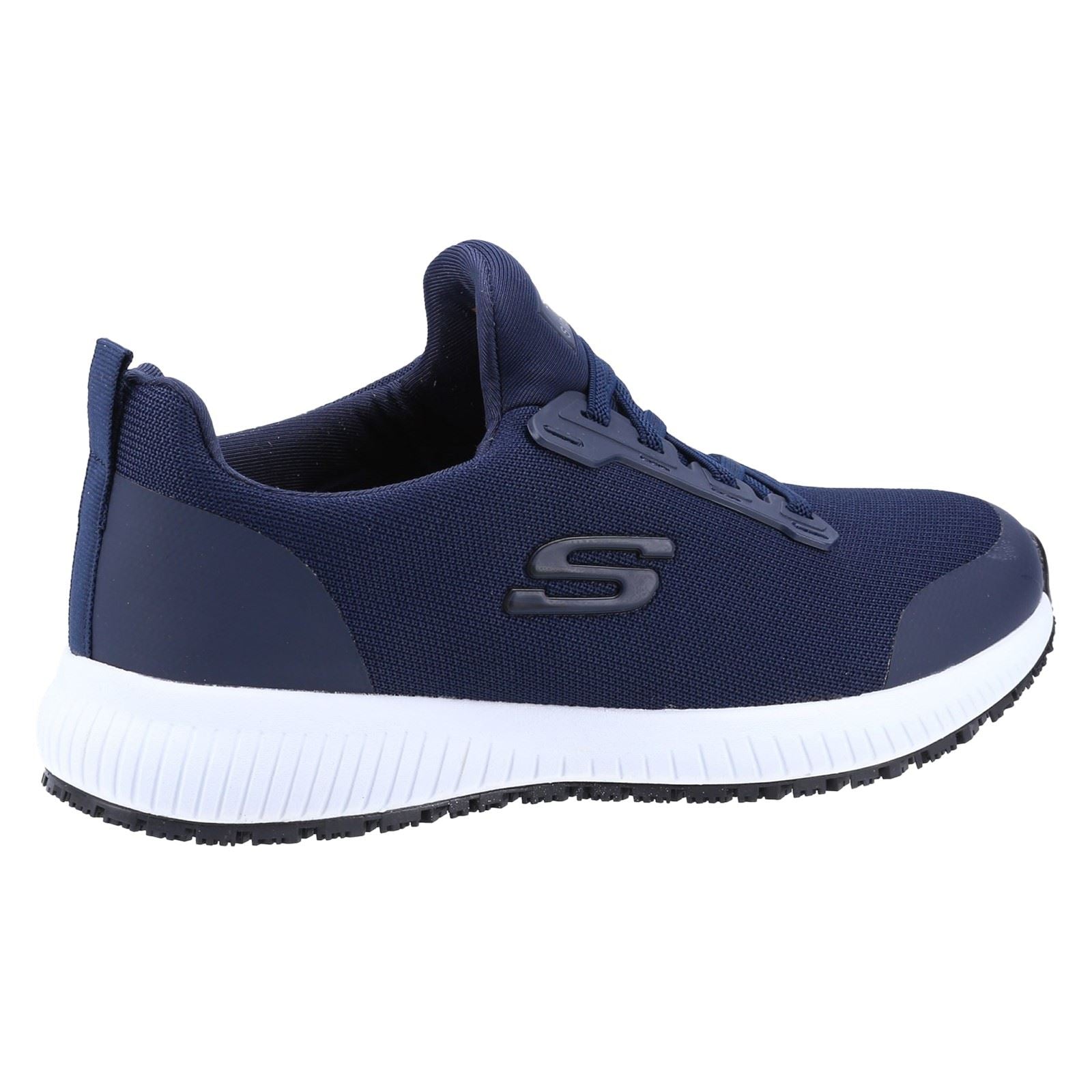Skechers Workwear Squad SR Baskets De Sécurité Pour Femmes En Textile Bleu Marine