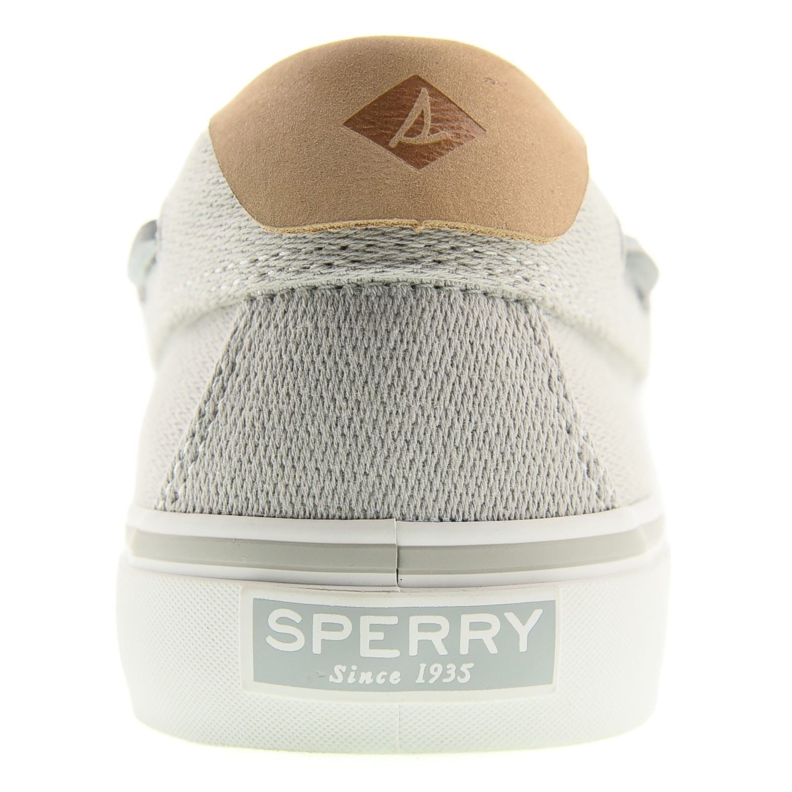 Sperry Helm 2-Eye Chaussures Bateau Grises En Textile Pour Homme