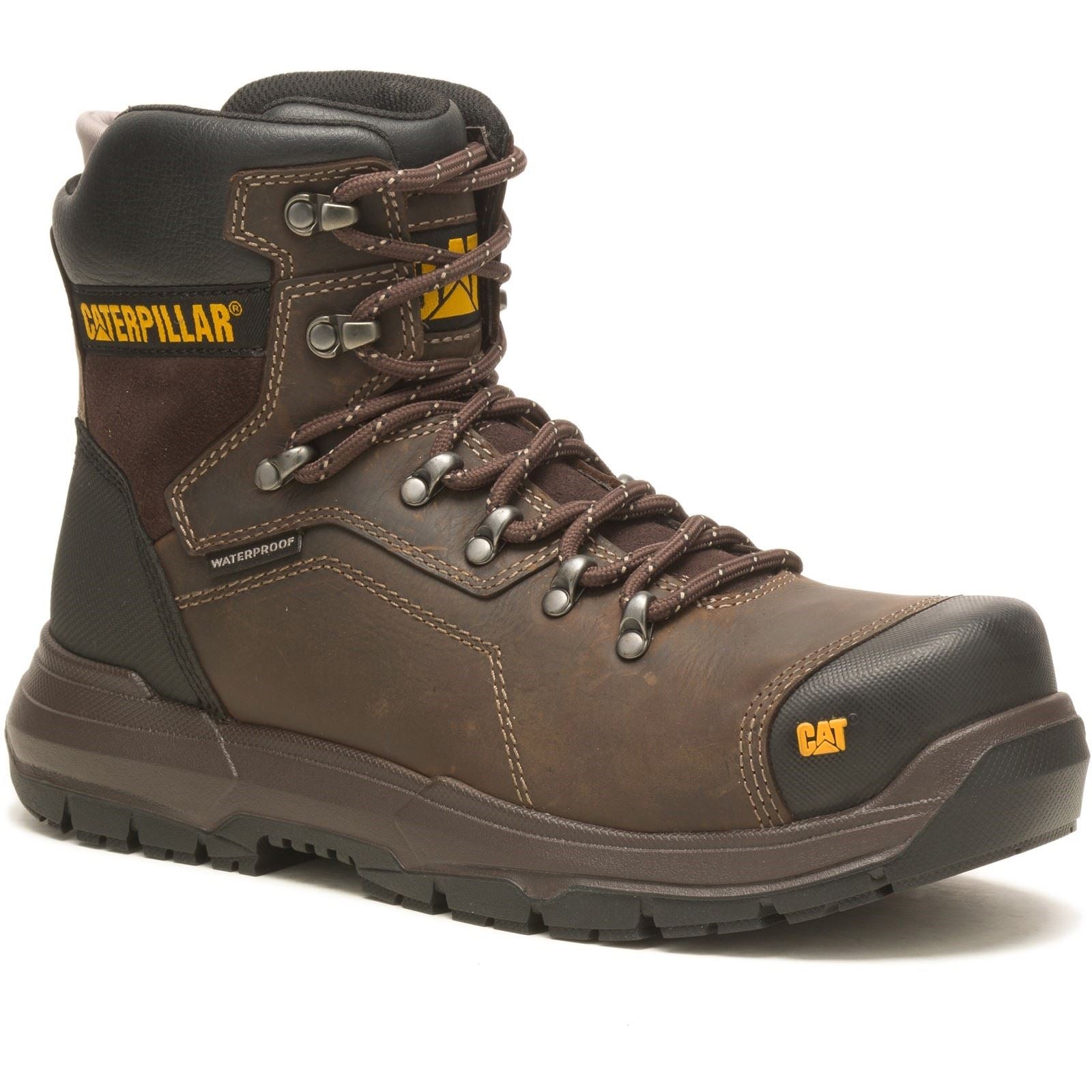 Caterpillar Bottes De Sécurité En Cuir Diagnostic 2.0 Coffee