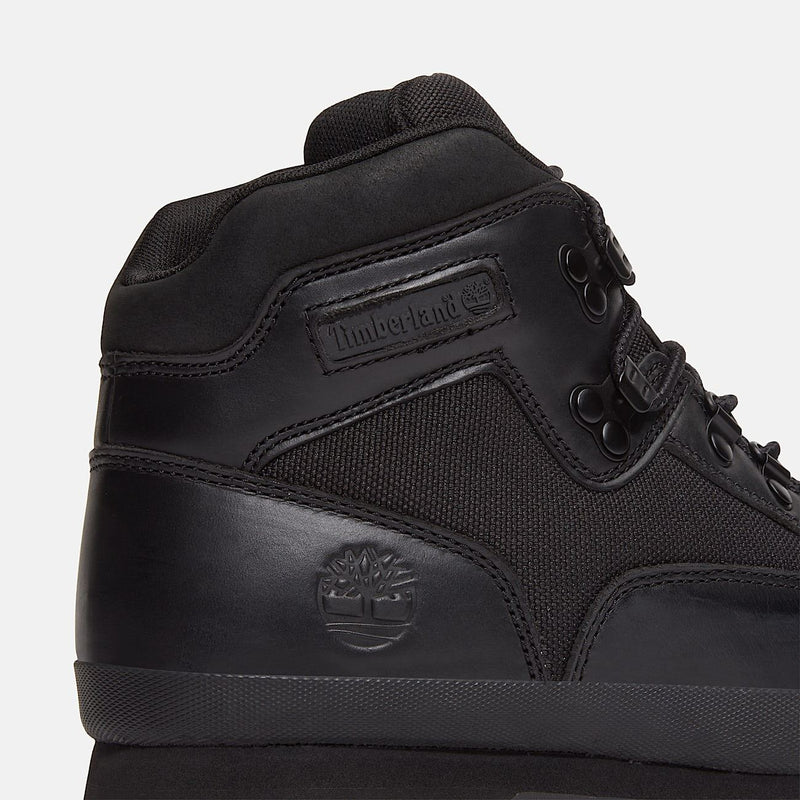 Timberland Euro Hiker Workwear I Blackout Bottes En Cuir Noires Pour Hommes