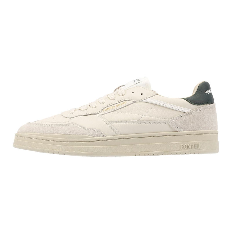 Pompeii Elan Leather Ecru Jasper Baskets Blanches En Cuir Pour Hommes