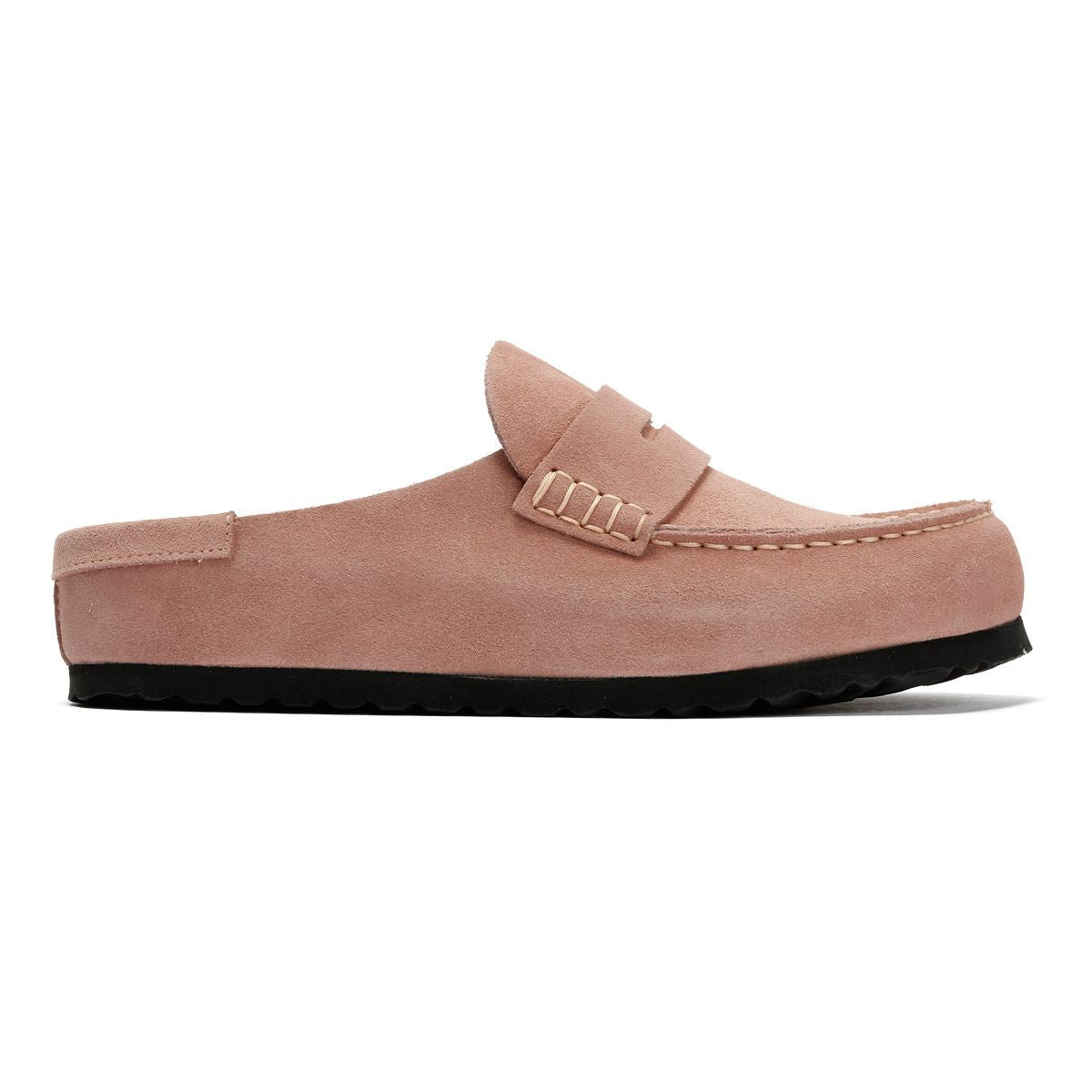 Birkenstock Naples Regular Sabots Roses En Suède Pour Femmes