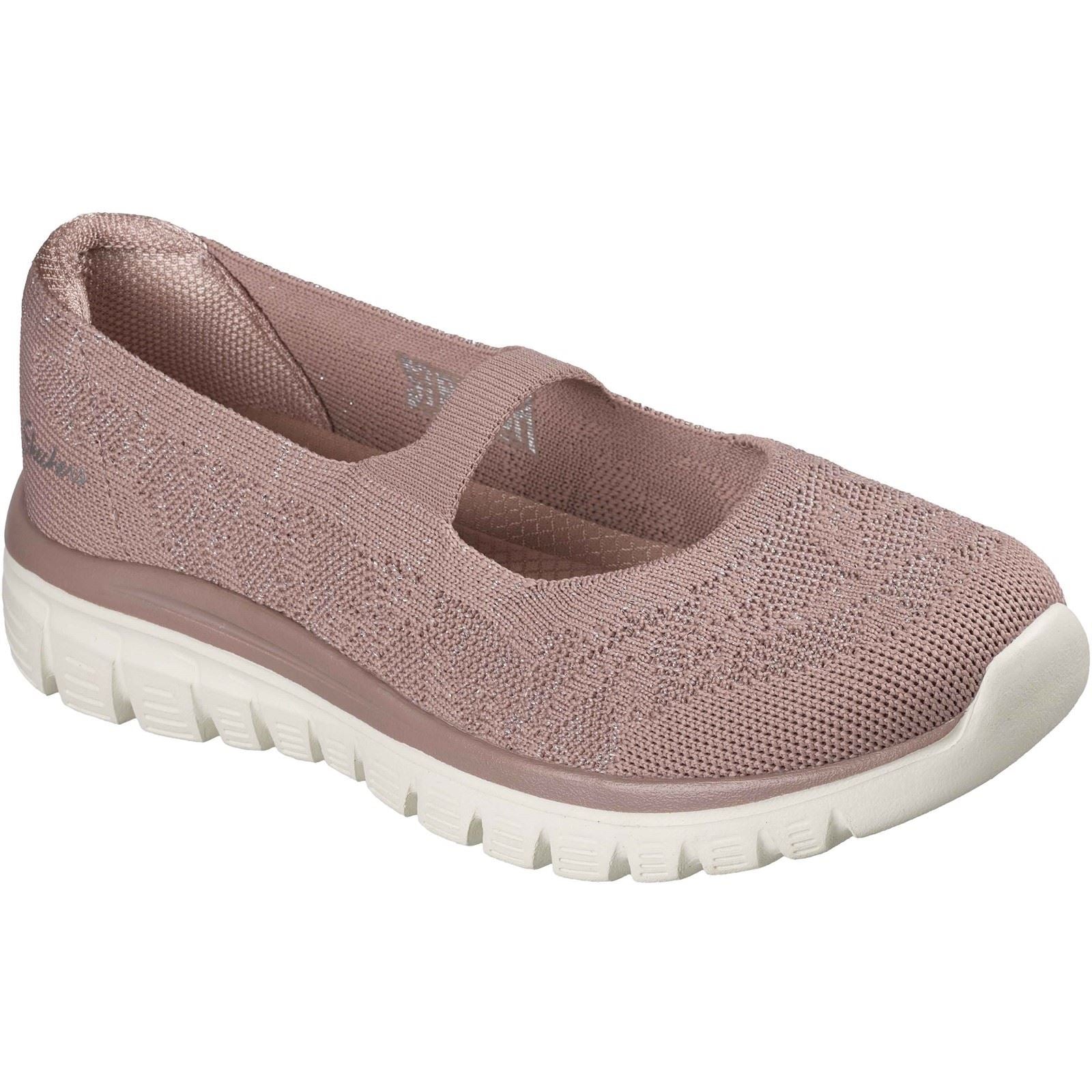 Skechers Graceful Chaussures Mauves En Polyester Pour Femmes