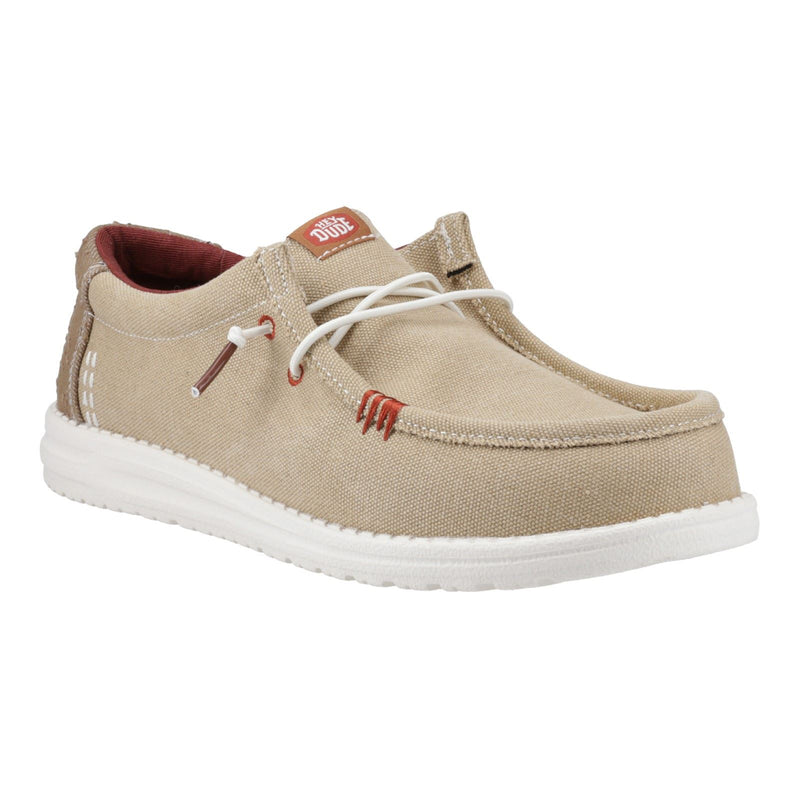 HEYDUDE Wally Workwear Mocassins Pour Hommes En Mélange De Polyester Encens/Multicolores