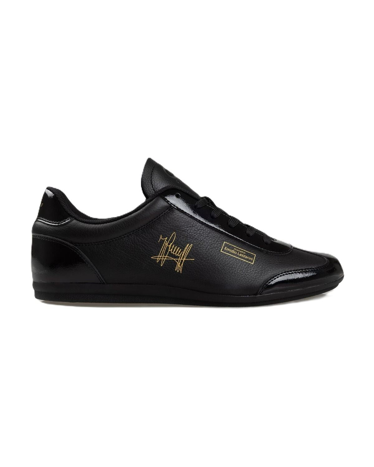 Cruyff Recoupa Baskets Noires En Cuir Pour Hommes