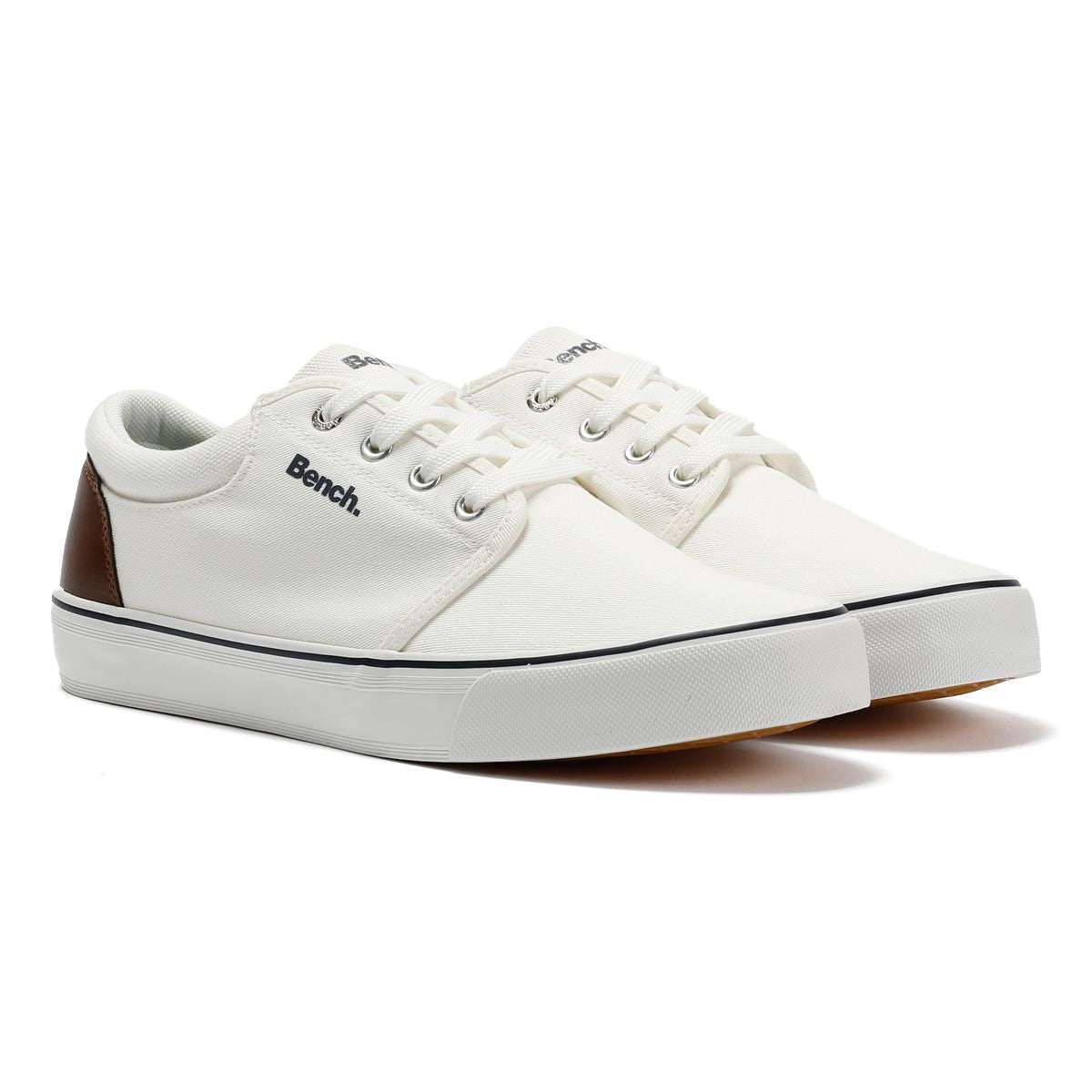 Bench Donnie Baskets Blanches En Toile Pour Hommes