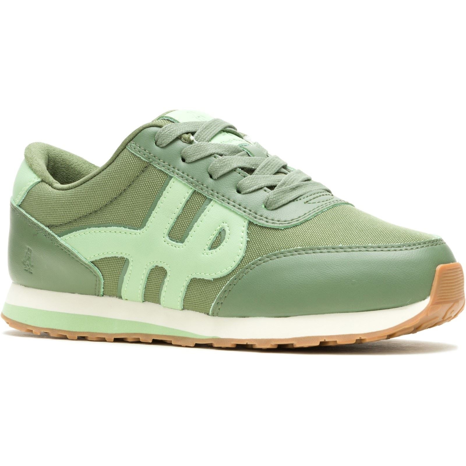 Hush Puppies Seventy8 Baskets En Cuir Pour Femme Couleur Olive