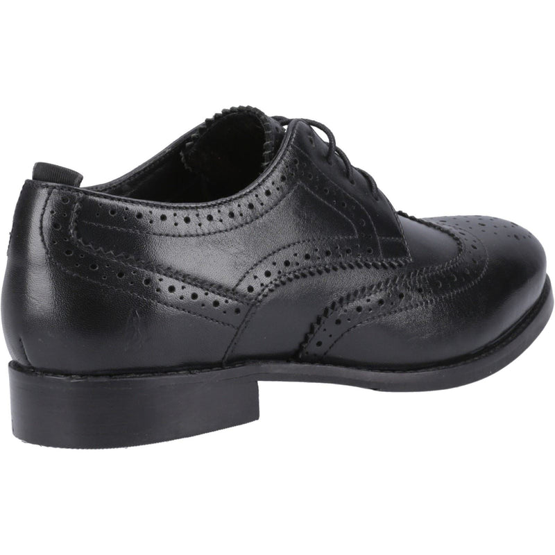 Hush Puppies Natalia Chaussures Richelieu Pour Femmes En Cuir Noir/noir