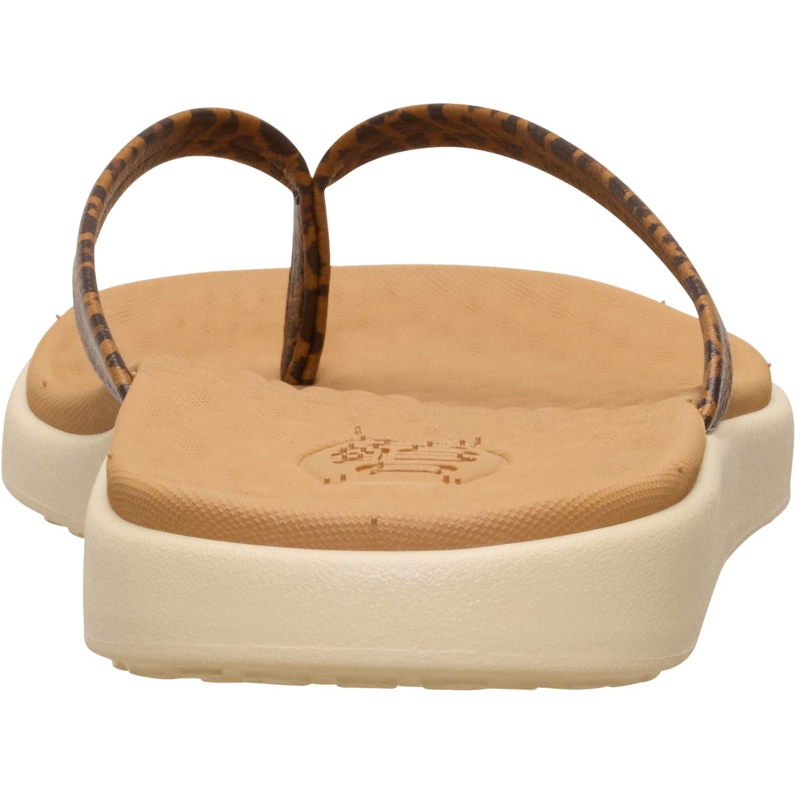 HEYDUDE Maui Breeze Tongs En Léopard Fauve Pour Femmes En Polyuréthane