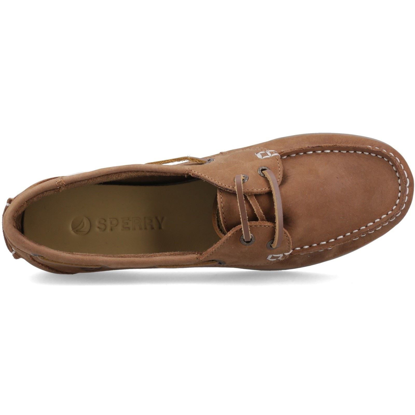 Sperry Balboa 2 Eye Boat Bateaux En Nubuck Pour Femmes Couleur Beige