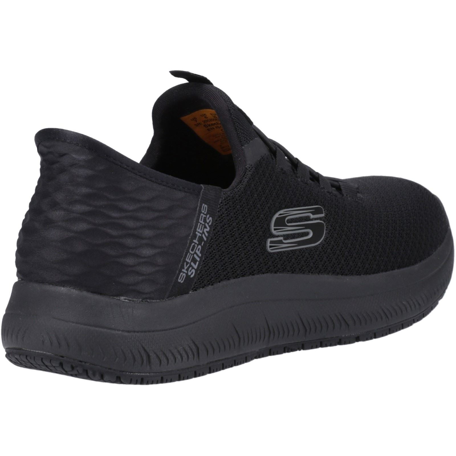Skechers Workwear Summits - Colsin Baskets De Sécurité Noires Pour Hommes En Textile