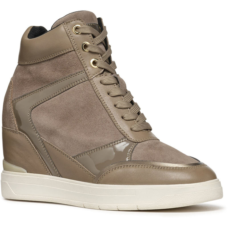 Geox D Maurica Baskets Femme Taupe Foncé