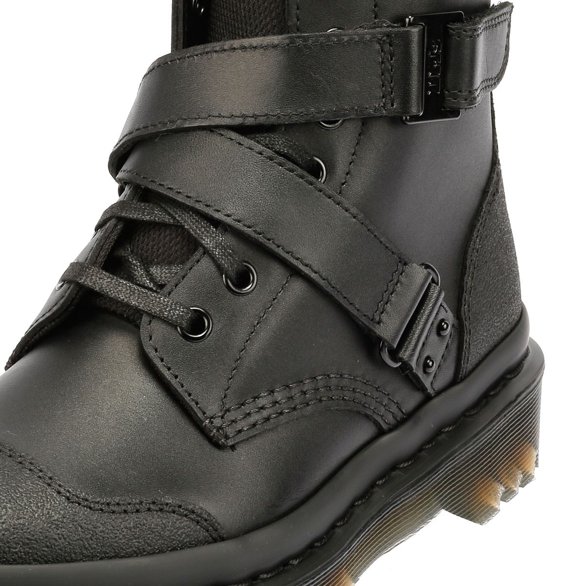 Dr. Martens 1460 Bex Tech Bottes Noires En Cuir Pour Femmes