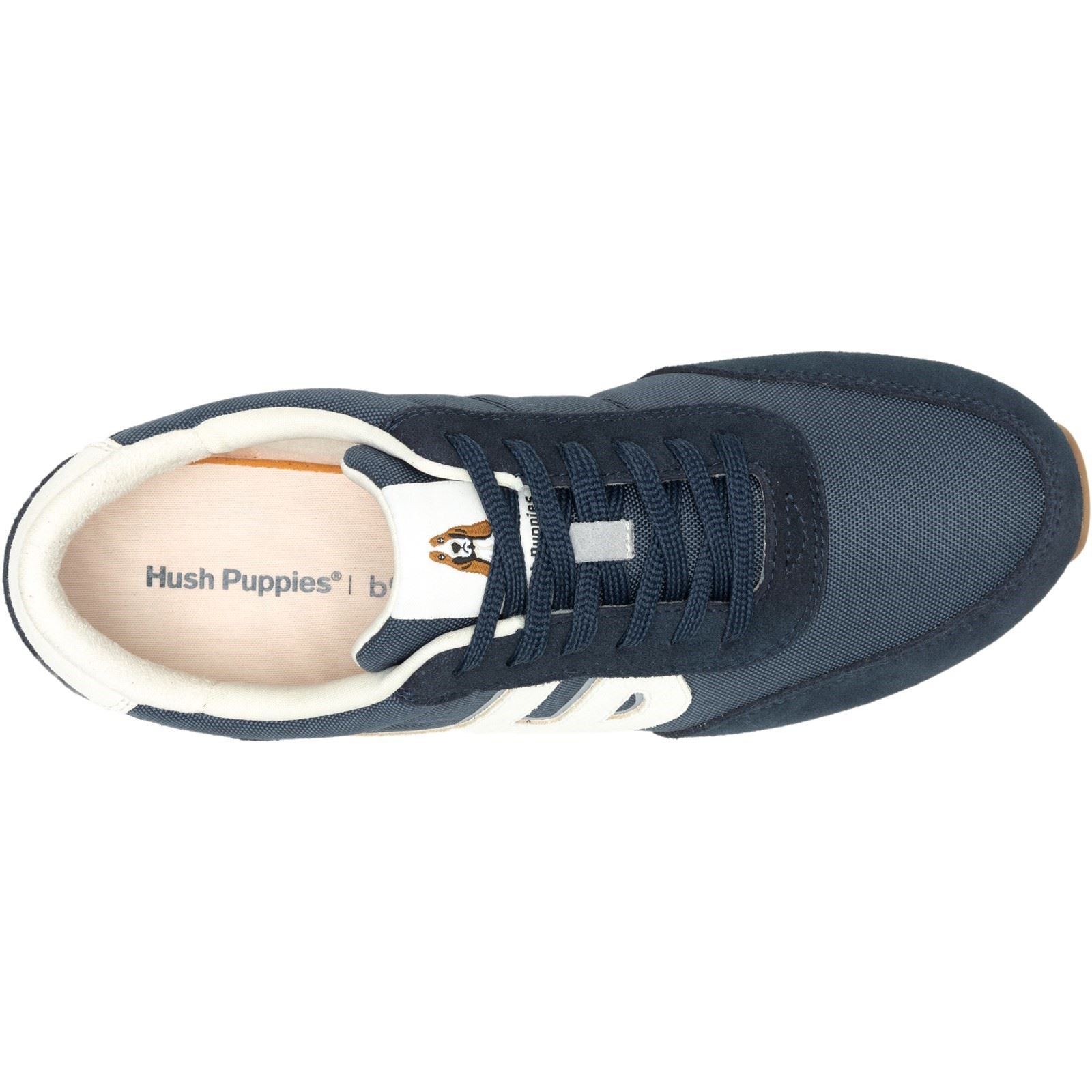 Hush Puppies Seventy8 Chaussures De Sport Pour Homme En Cuir Bleu Marine