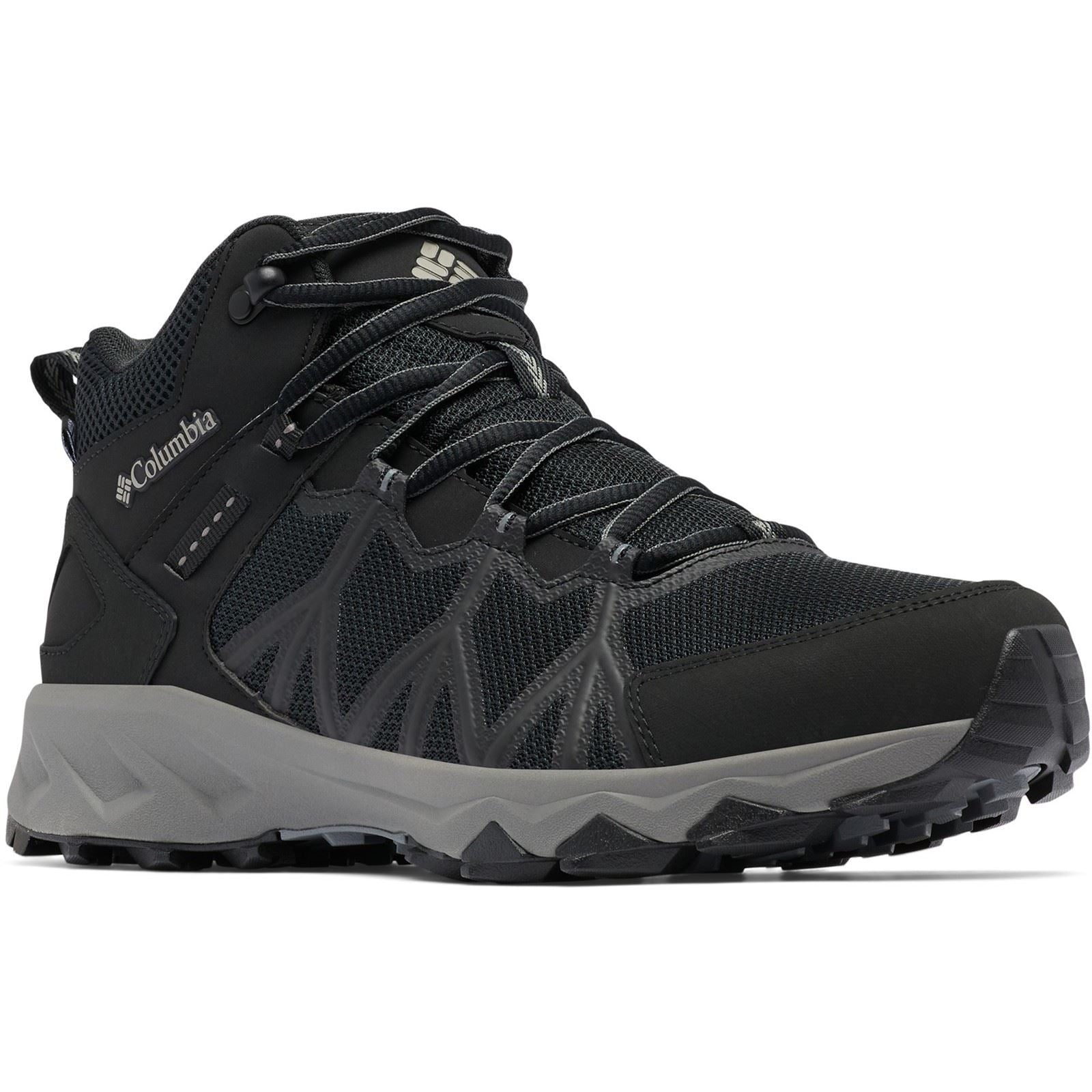 Columbia Peakfreak II Mid Outdry Bottes De Randonnée En Polyester Pour Hommes Noires/Titanium Ii