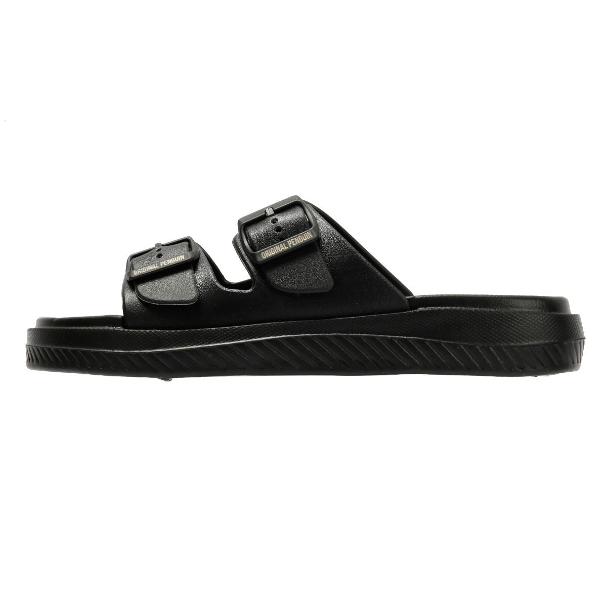 Penguin Playa Sandales Noires Pour Hommes