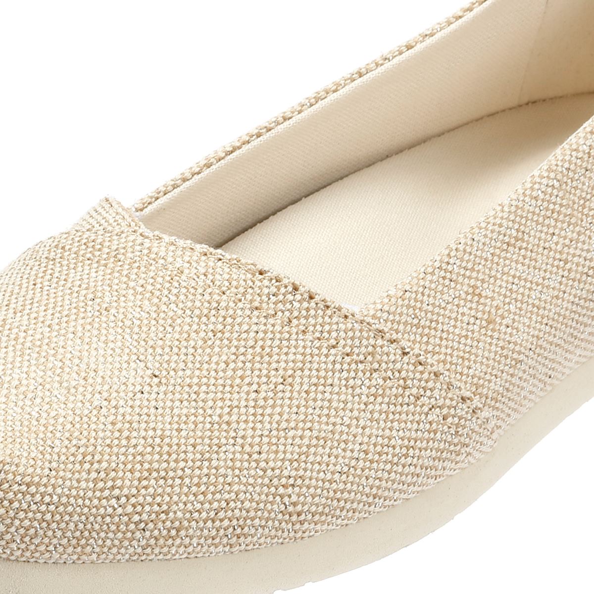 TOMS Alpargata Ballet Espadrilles En Toile Beige Pour Femmes