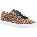 Hush Puppies Tessa Baskets Femme En Daim Imprimé Léopard