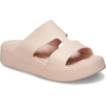 Crocs Getaway Platform H-Strap Sandales En Quartz À Quartz Pour Femme En Thermoplastique