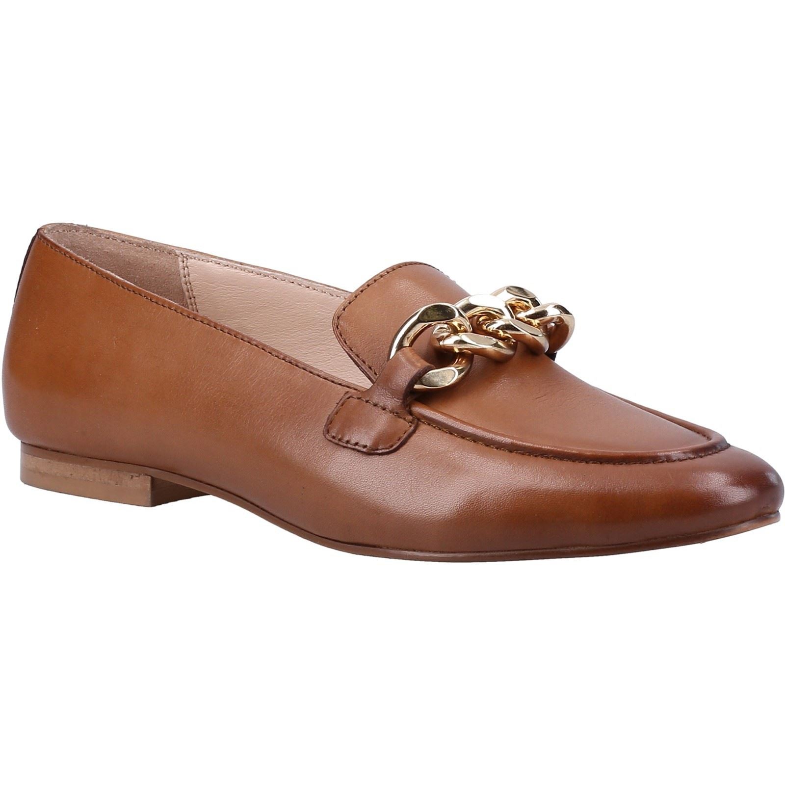 Hush Puppies Harper Chain Mocassins En Cuir Pour Femmes, Couleur Fauve