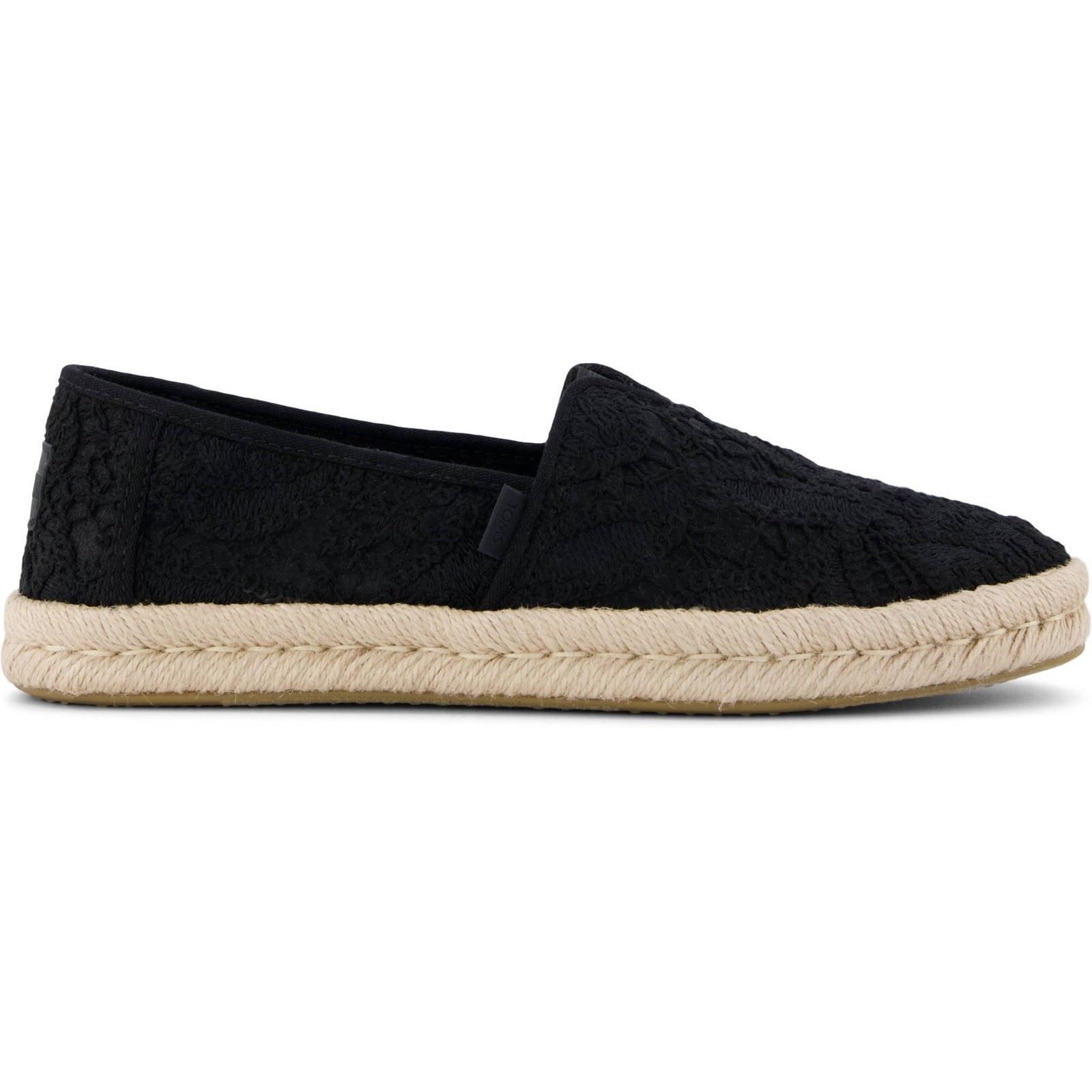 TOMS Alpargata Rope 2.0 Shoe Espadrilles Noires En Coton Pour Femmes