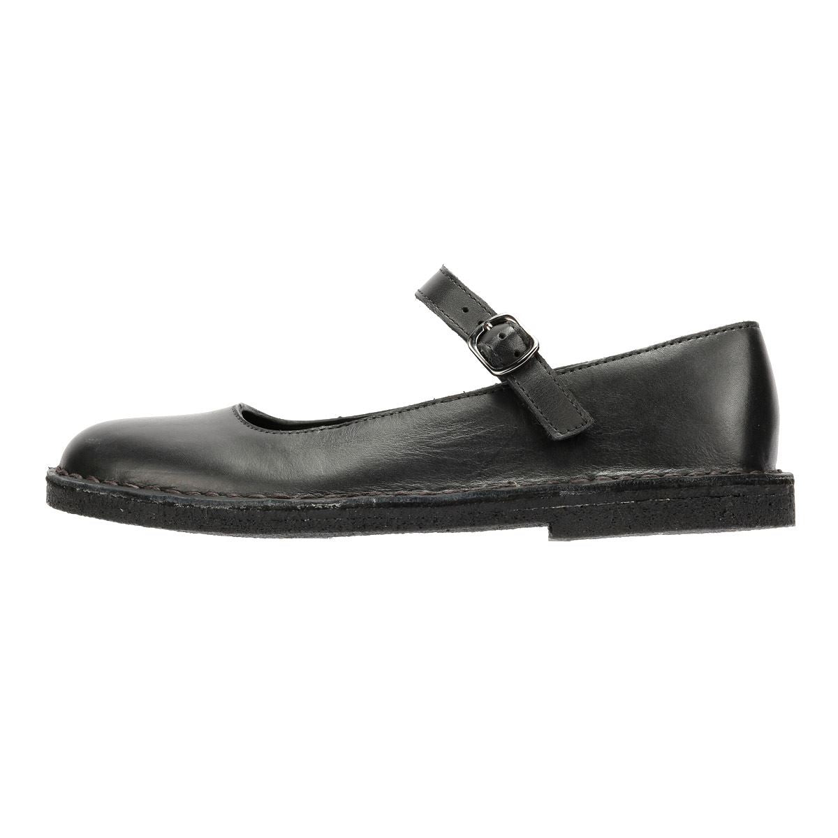 Clarks Originals Desert Jane Chaussures Noires Pour Femmes En Cuir