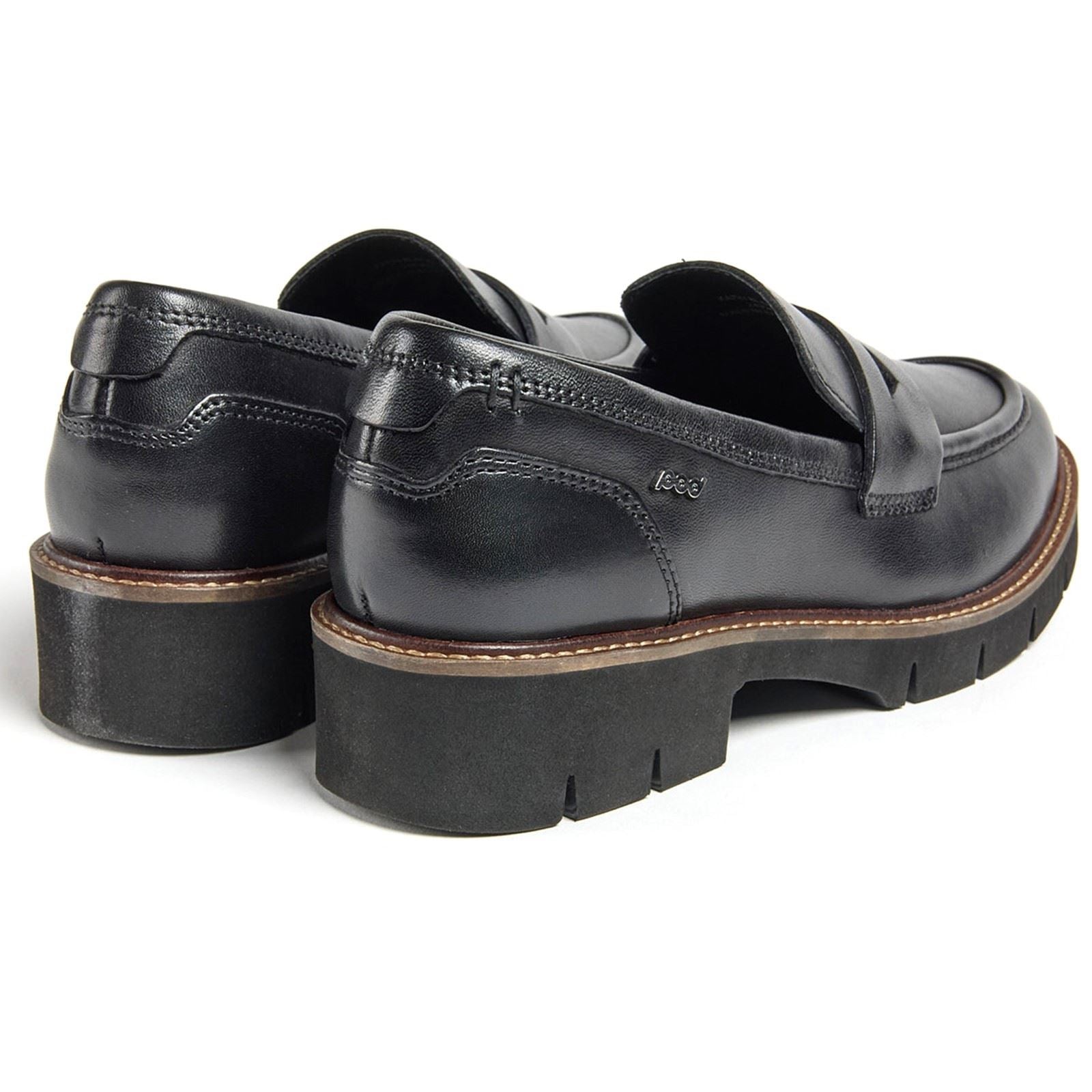 Pod Kaltin Mocassins Noirs Pour Femmes En Cuir
