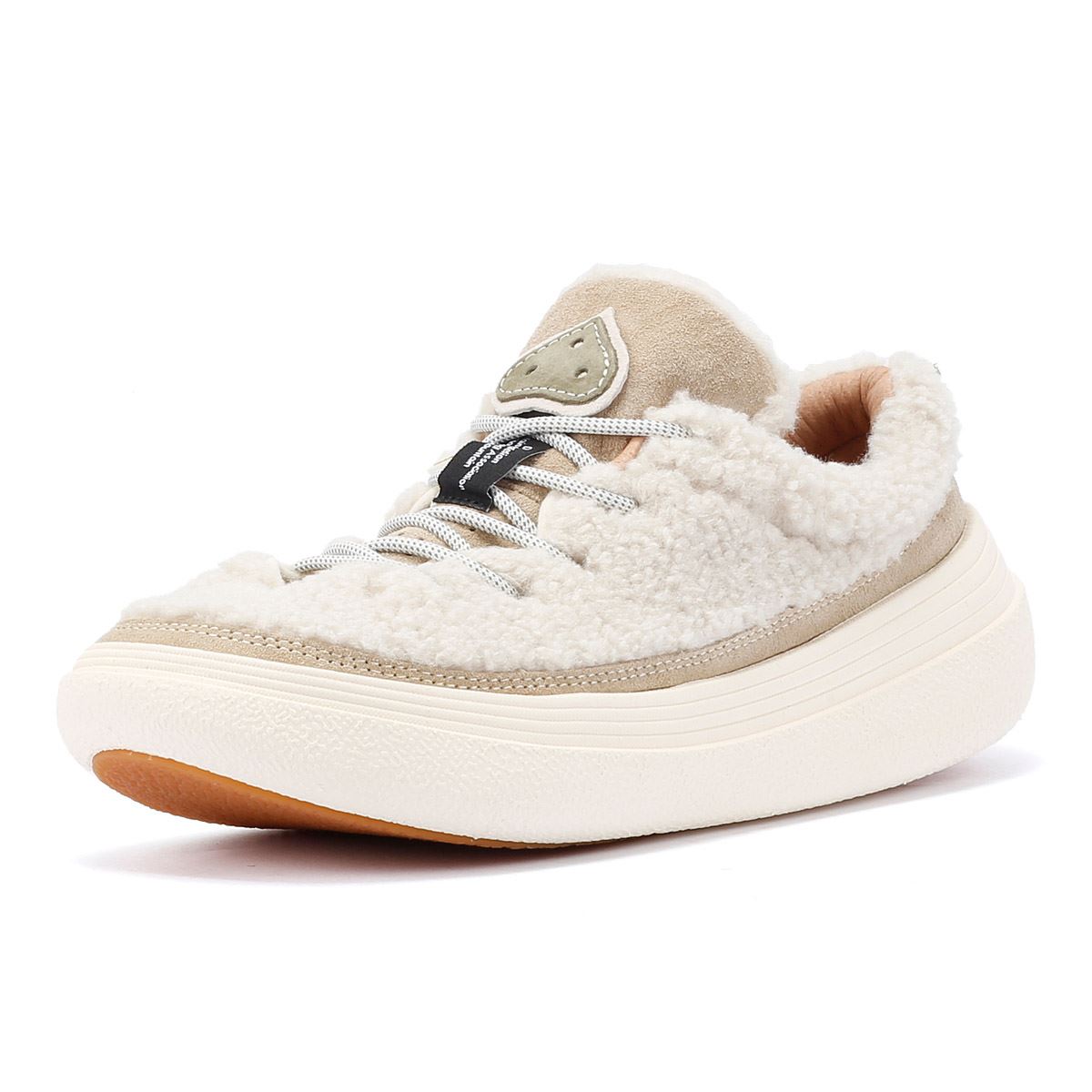 Flower Mountain Fami Teddy Baskets Blanches En Mélange De Laine
