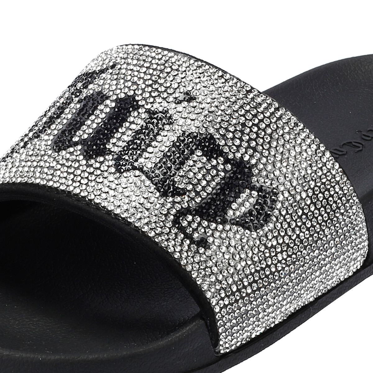 Juicy Couture Donna Diamante Mules Noires Pour Femmes