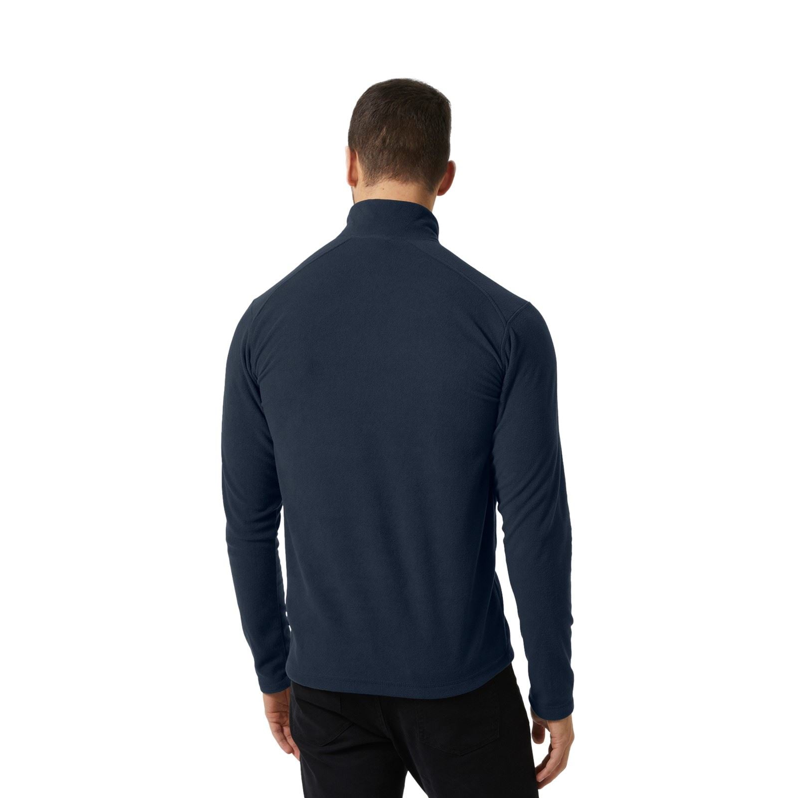 Helly Hansen Sport Daybreaker 1/2 Zip Pull En Polaire Bleu Pour Hommes En Polyester