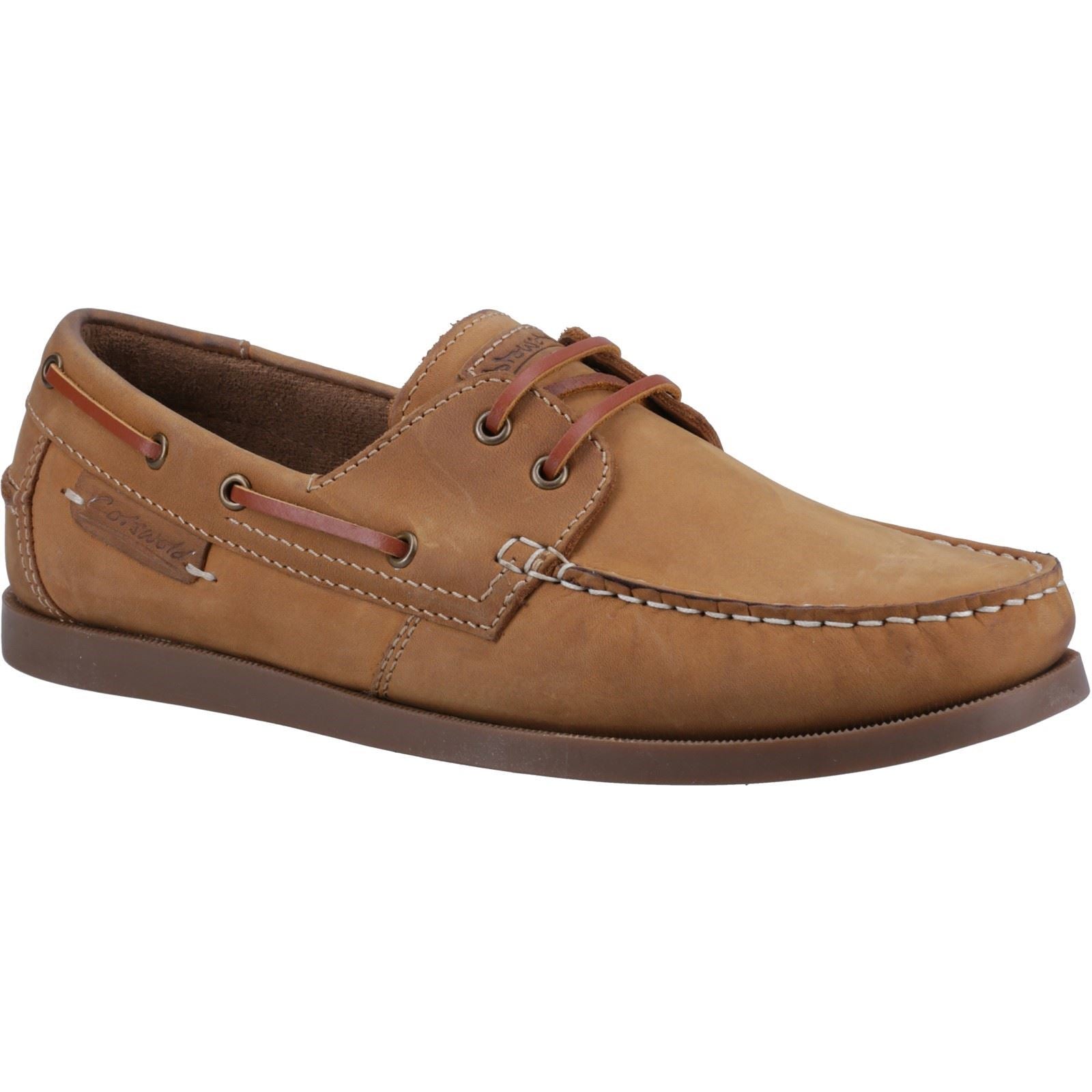 Cotswold Bartrim Chaussures Bateau En Cuir Pour Homme Couleur Chameau