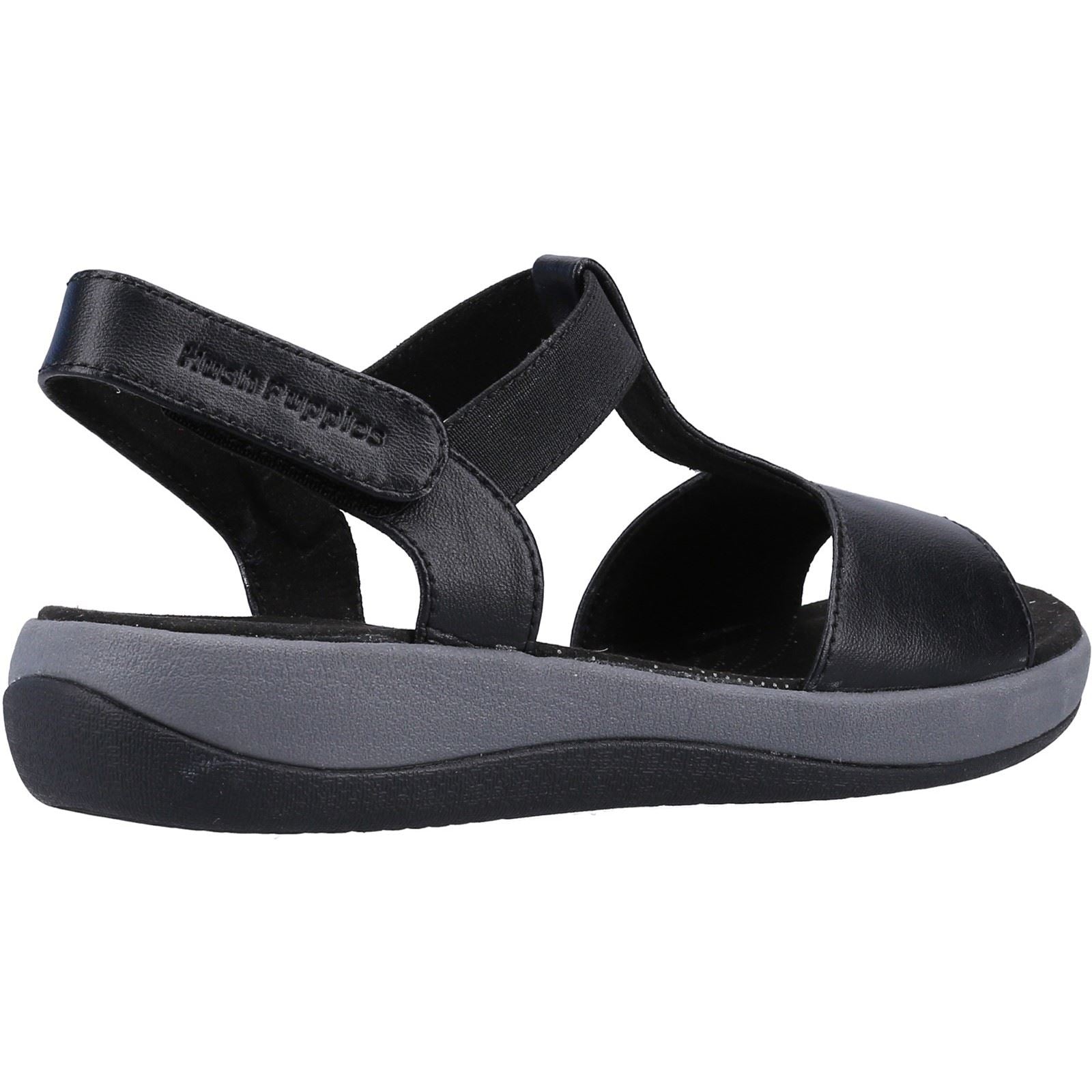 Hush Puppies Sylvie Sandales Noires Pour Femmes En Cuir