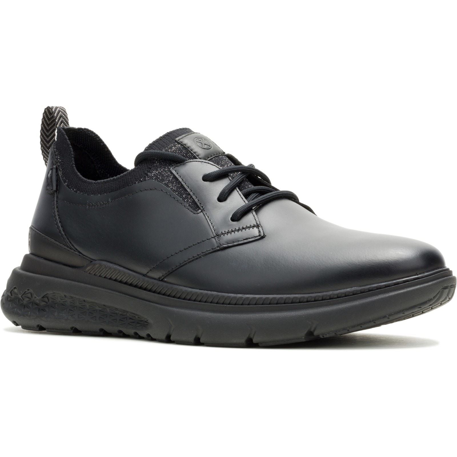 Hush Puppies Excel Chaussures À Lacets Noires/noires Pour Hommes En Cuir