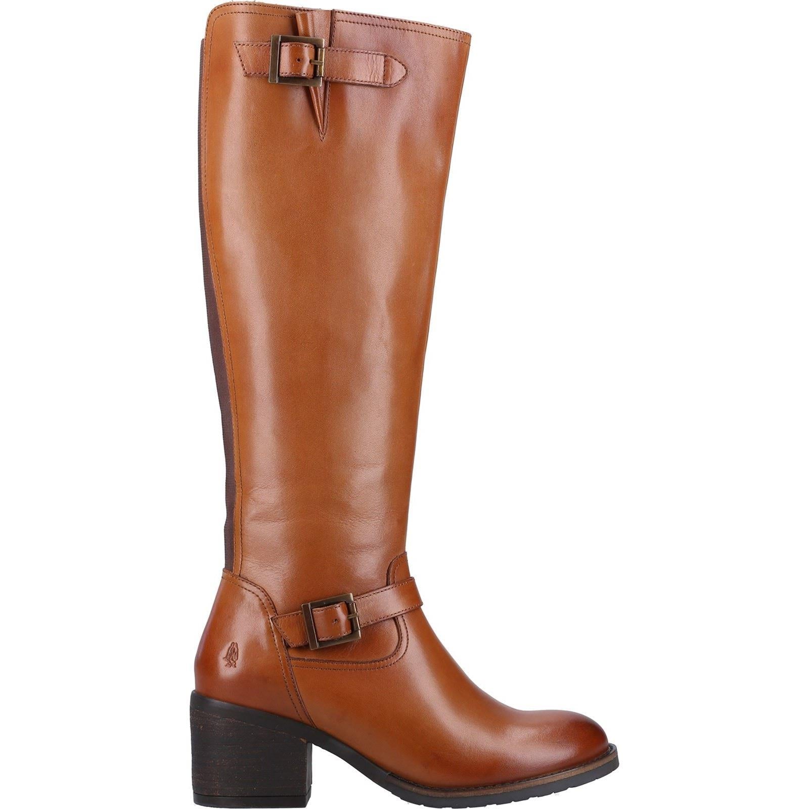 Hush Puppies Heidi Bottes En Cuir Pour Femmes De Couleur Marron