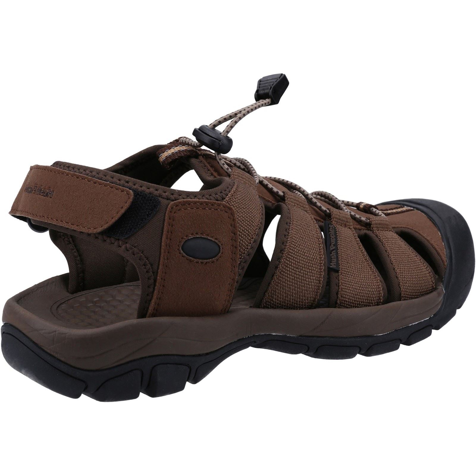 Hush Puppies Peru Sandales Pour Hommes En Polyuréthane/Sangle Tissée Marron