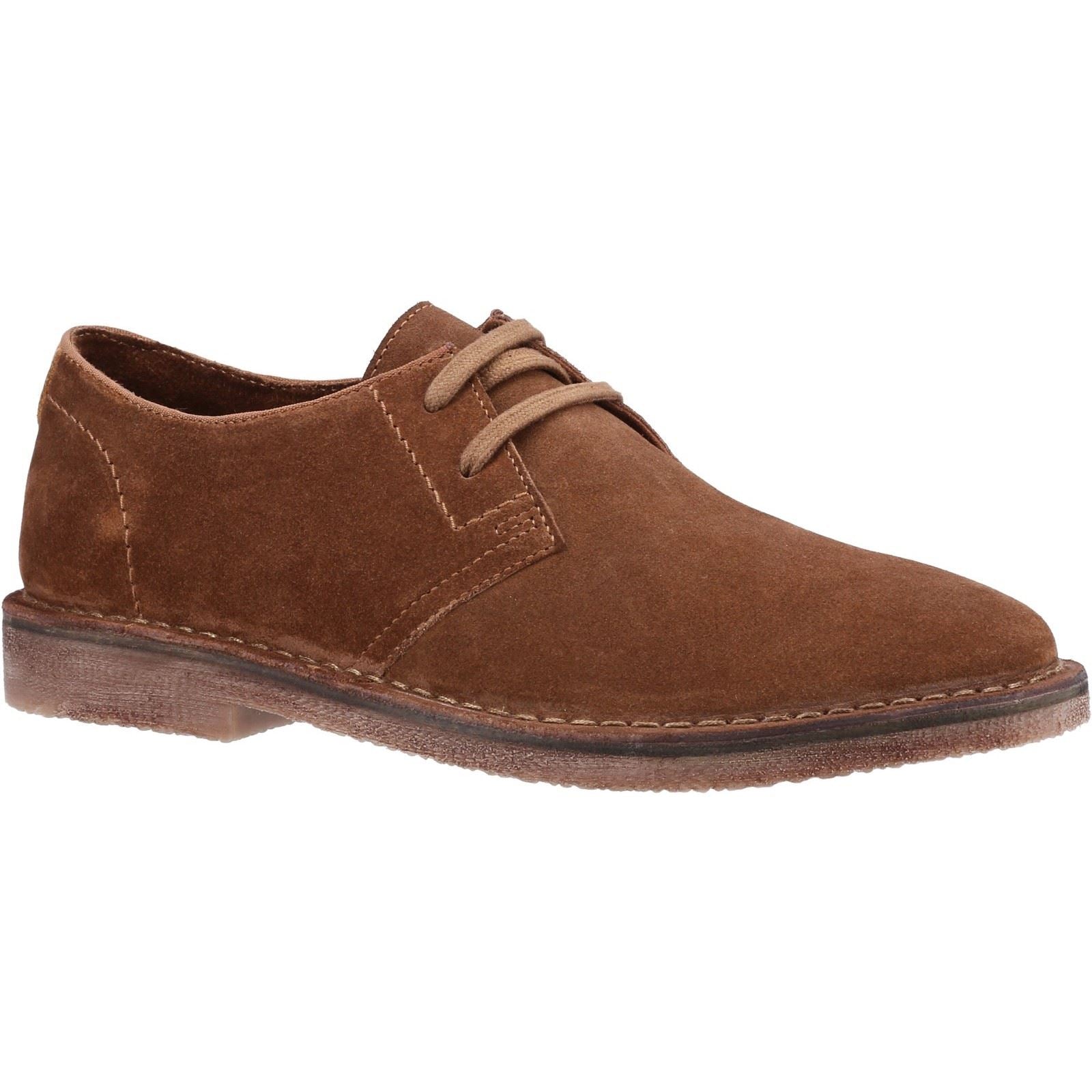 Hush Puppies Scout Chaussures Homme En Daim Couleur Tan À Lacets