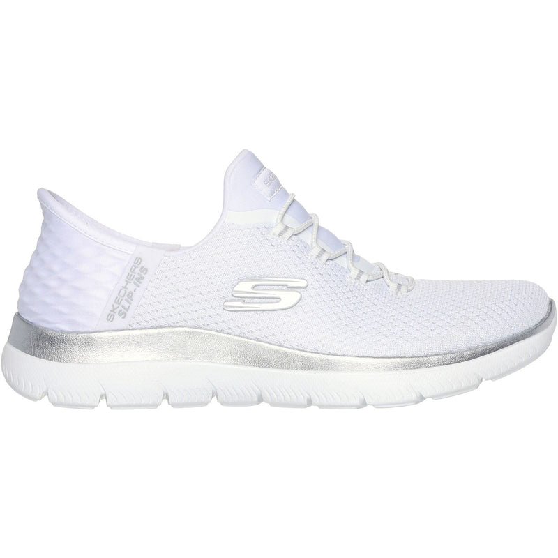 Skechers Summits Diamond Dream Chaussures De Sport Blanc/Argent Pour Femme