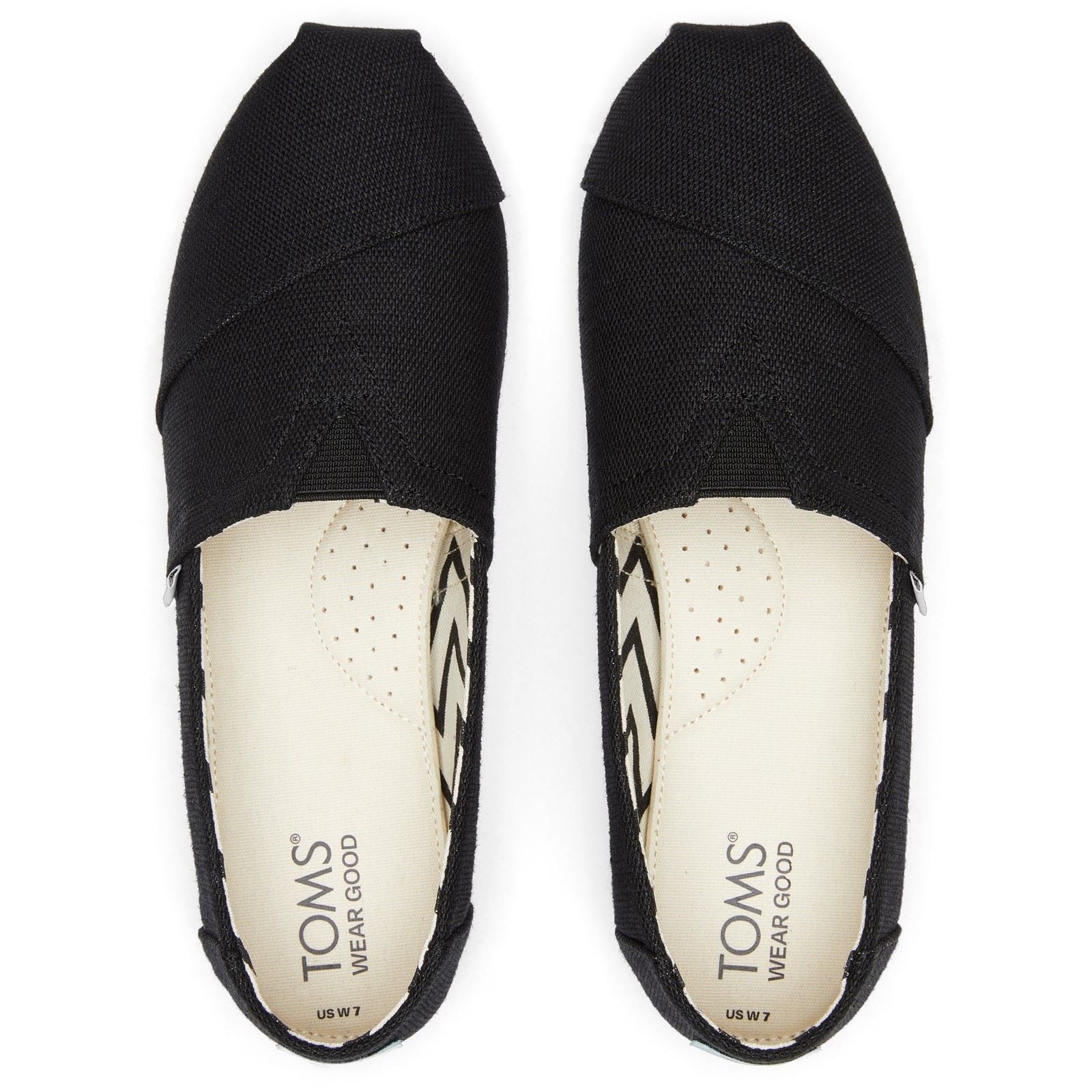 TOMS Alpargata Classic Espadrilles Noires En Coton Pour Femmes