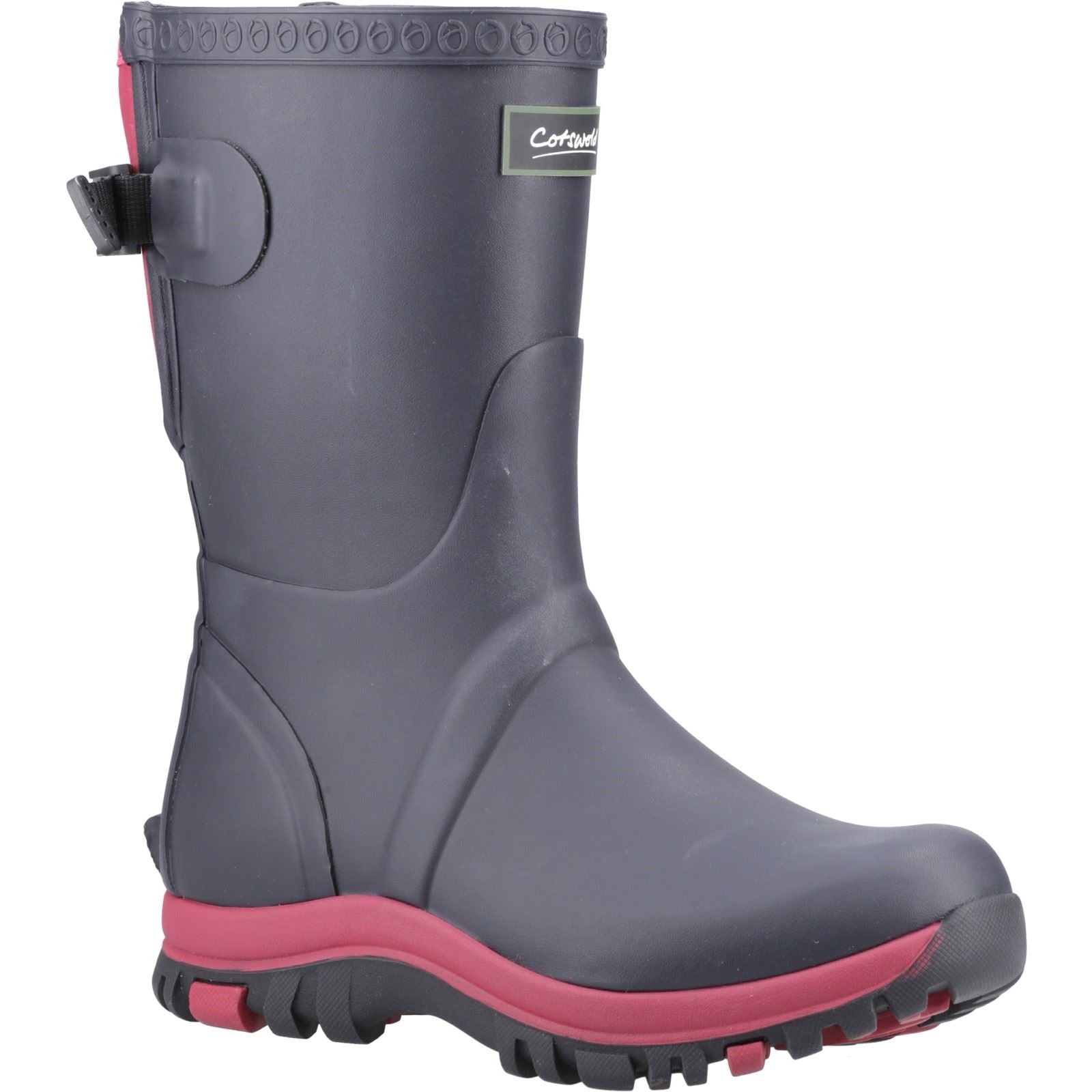 Cotswold Realm Bottes En Caoutchouc Pour Femmes Bleu Marine/Rose