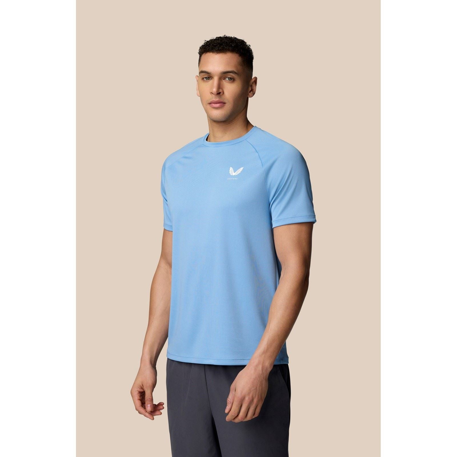 Castore Adapt Training T-Shirt De Sport Actifs Pour Hommes En Polyester Noir