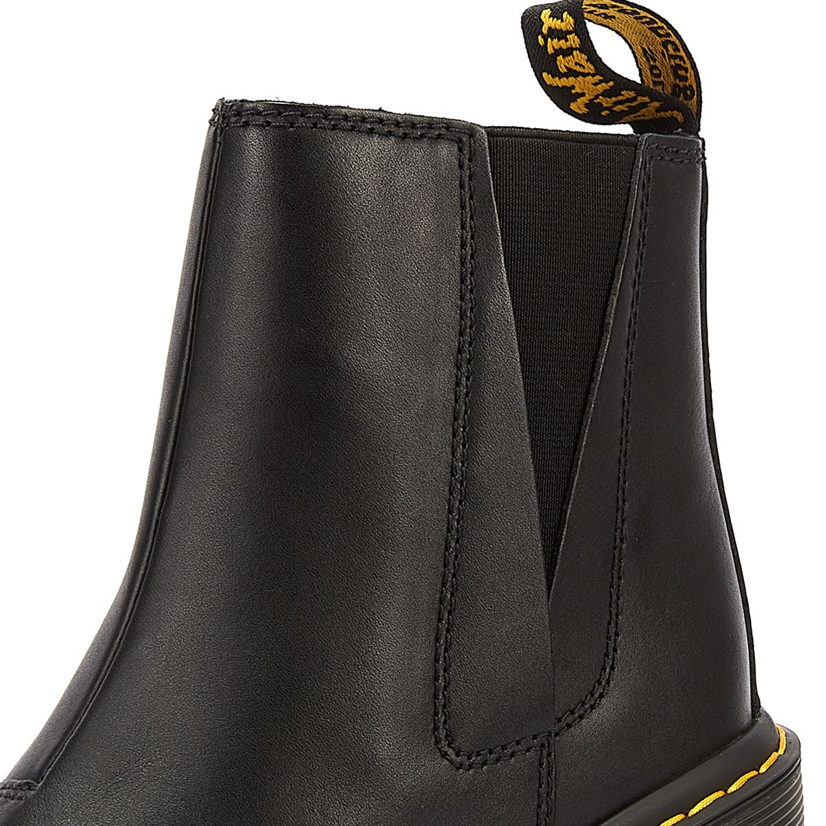 Dr. Martens Bottes Noires En Cuir Pour Femmes De Spence Sendal