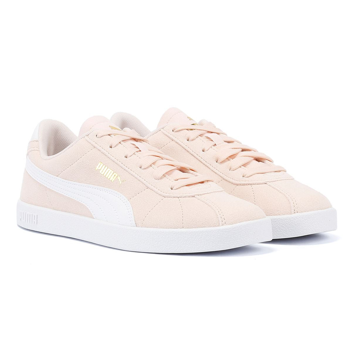 Puma Club II Sneakers En Daim Rose Pour Femmes
