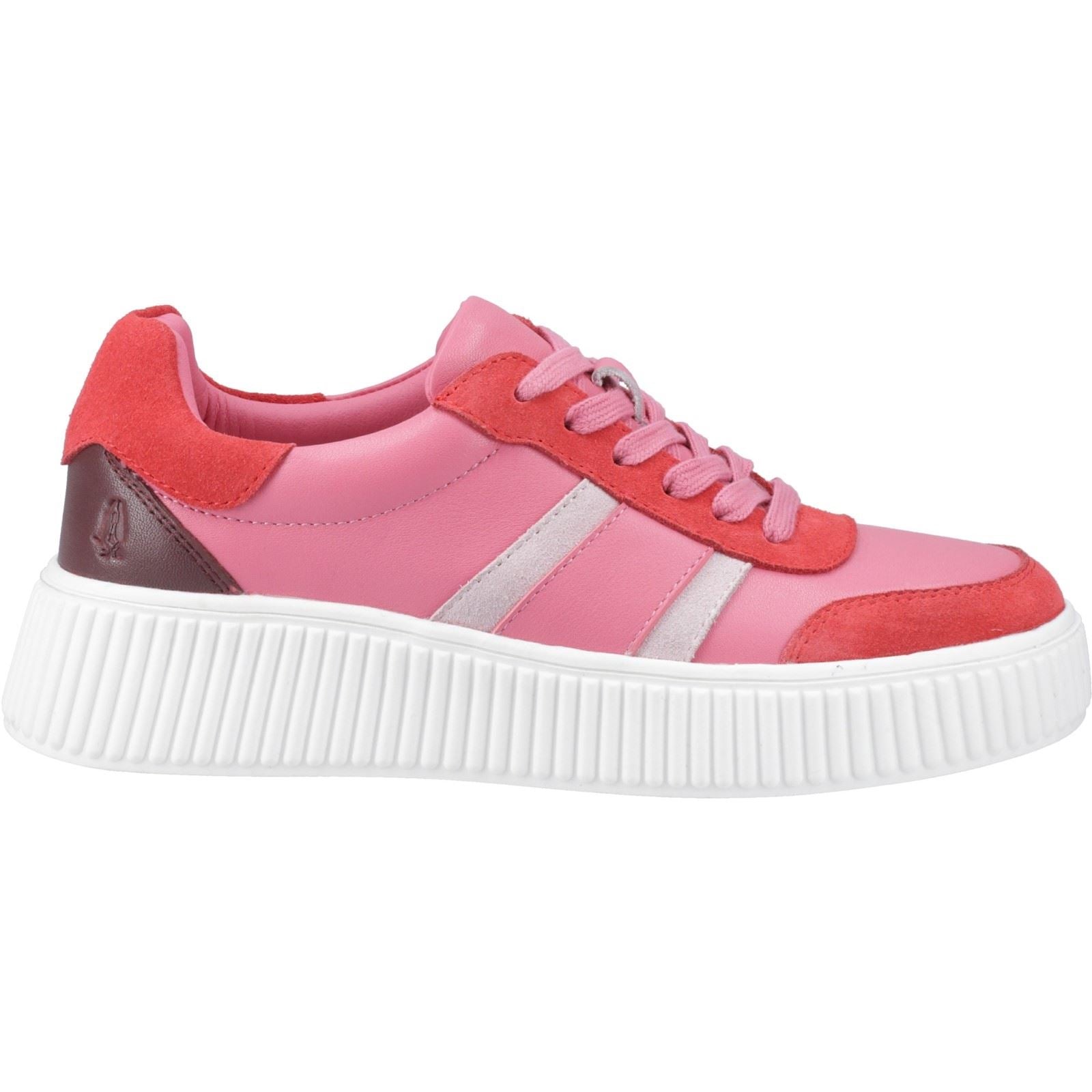 Hush Puppies Holly Chaussures De Sport Pour Femmes En Suède Fuchsia