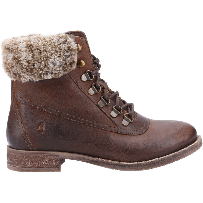 Hush Puppies Effie Bottes Marron En Fausse Fourrure Pour Femme