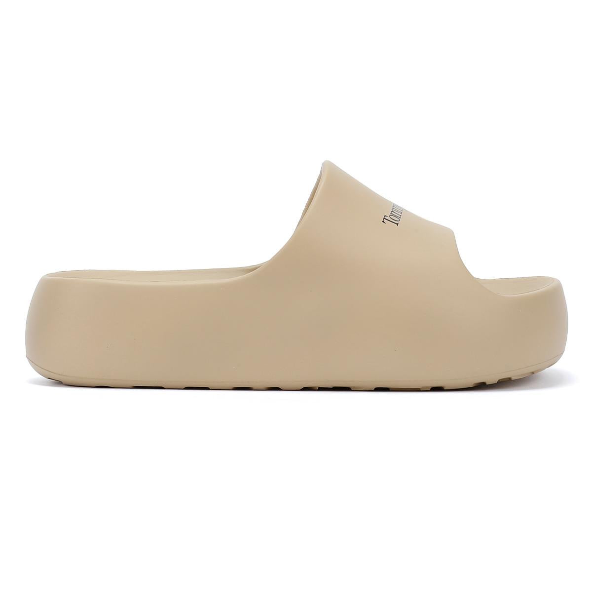 Tommy Hilfiger Chunky Flatform Mules Dorées Pour Femmes