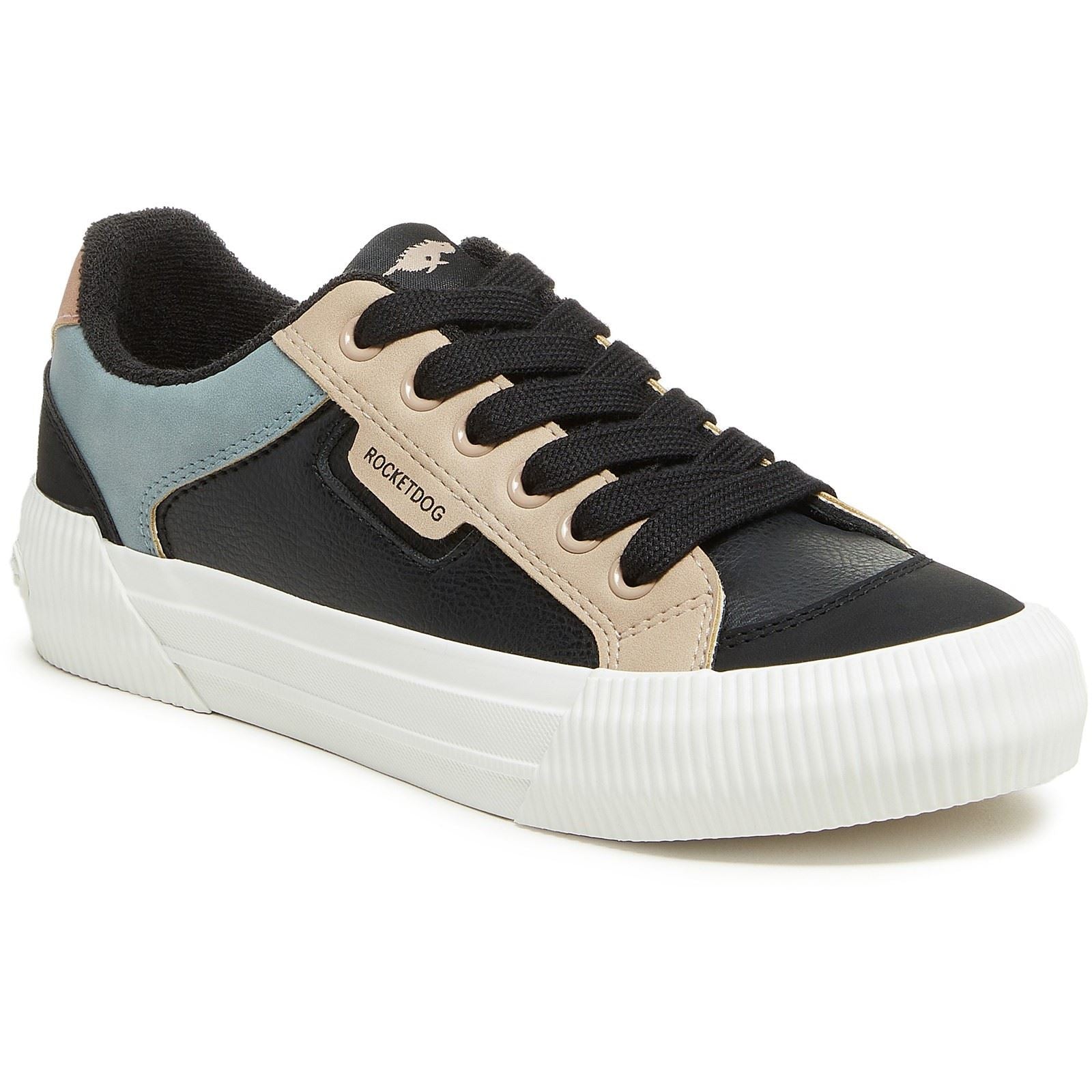 Rocket Dog Cheery Blocked Sporty Baskets Combinées Noires Pour Femmes