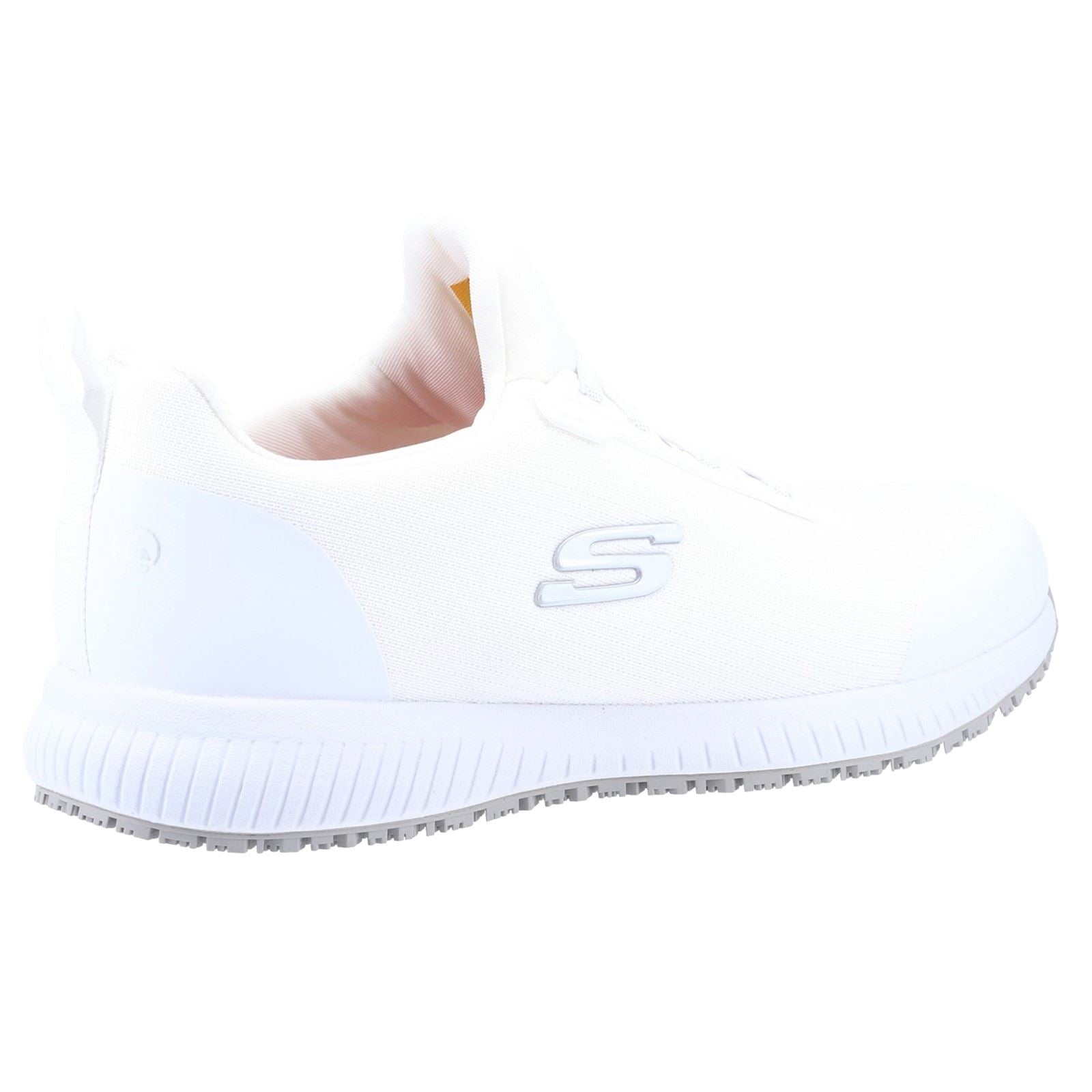 Skechers Workwear Squad SR Myton Baskets De Sécurité Blanches Pour Hommes En Textile