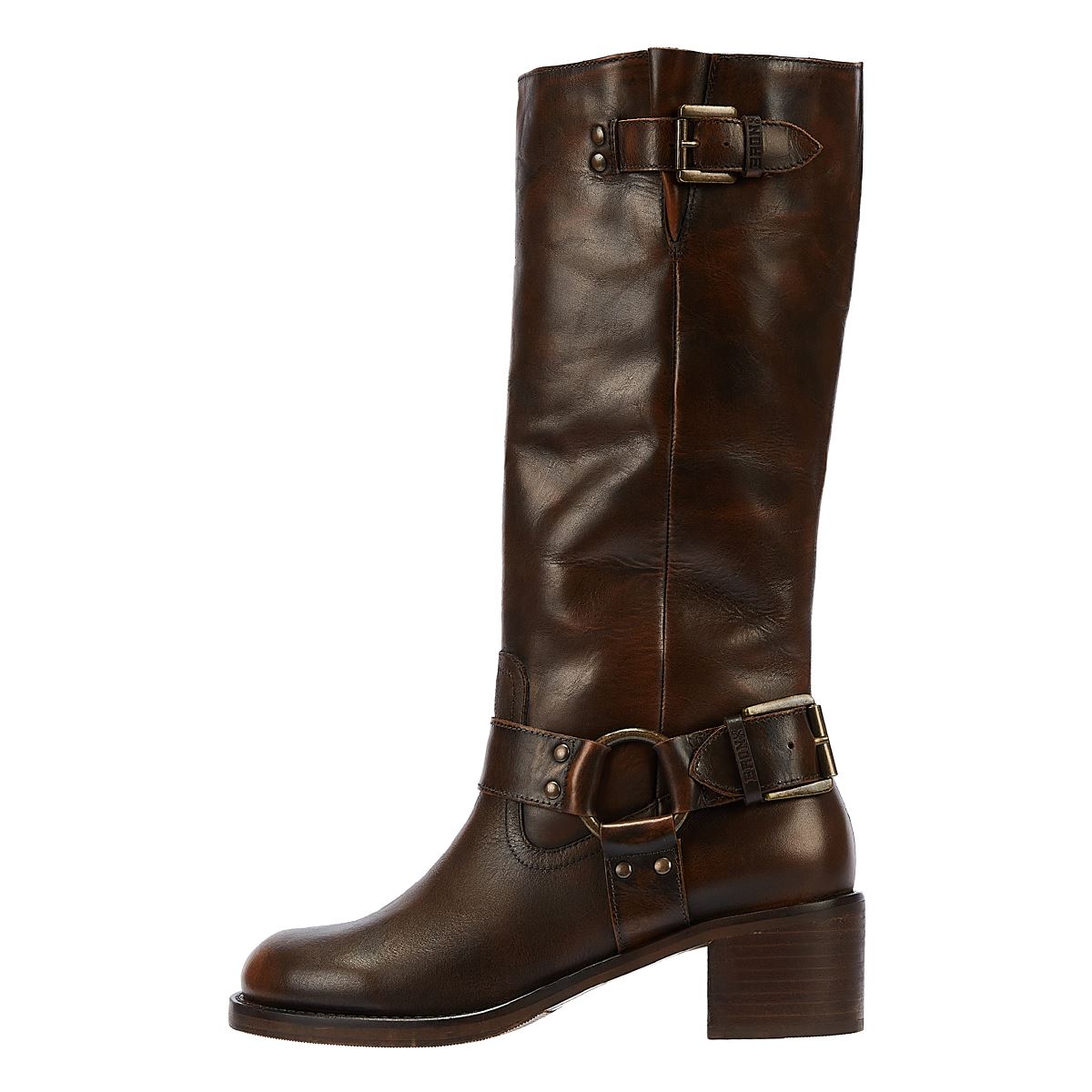 Bronx Bottes Pour Femmes New-Camperos En Couleur Châtaigne