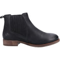Hush Puppies Edith Bottes Noires En Cuir Pour Femmes